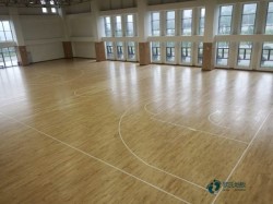 小學(xué)俄勒岡松舞臺體育場館木地板施工步驟